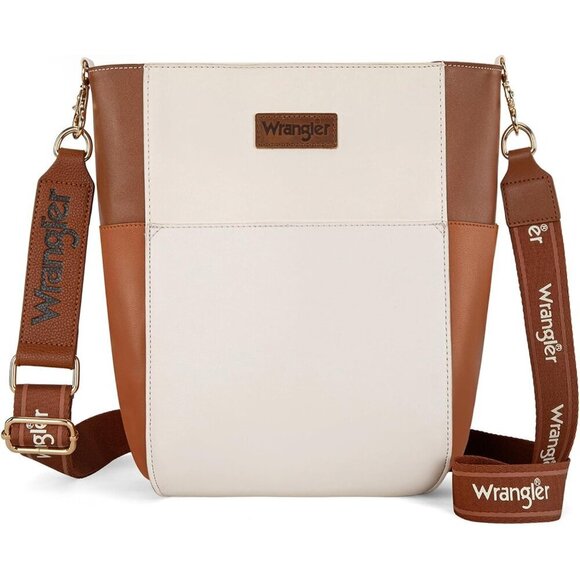 Handbags - Vegan Leather Crossbody Bag Women Large Guitar Strap Zipper Pouch
